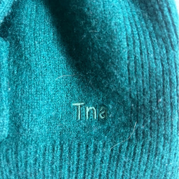 TNA By Aritzia Womens Medium Green Knit Pullover Hoodie Wool-Cashmere blend - Picture 2 of 7